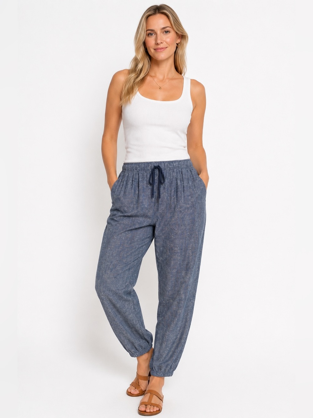 Patagonia Women’s Island Hemp Beach Pants Goshawk Dobby Hemp Organic Cotton L